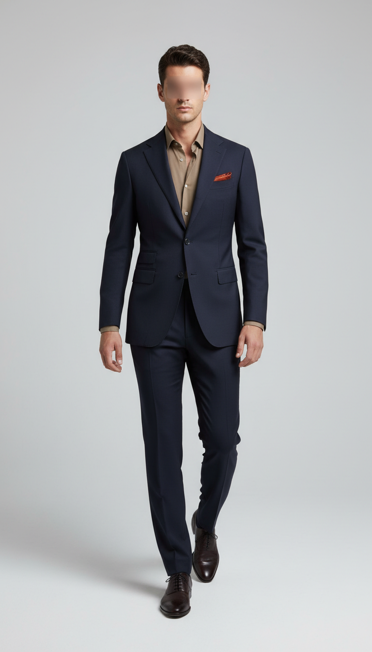 Tailored Blazer in Midnight Navy