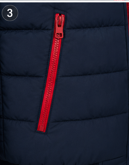 Men's Quilted Padded Bomber Jacket, Stand Collar Windproof Casual Outerwear