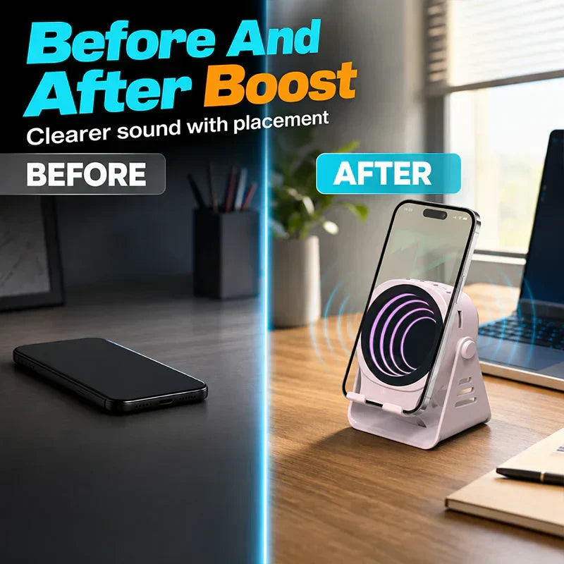 🔥 2026 New Viral Gadget 50% OFF 😍 30K+ SOLD | Smart Phone Sound Amplifier Stand – No Bluetooth Needed