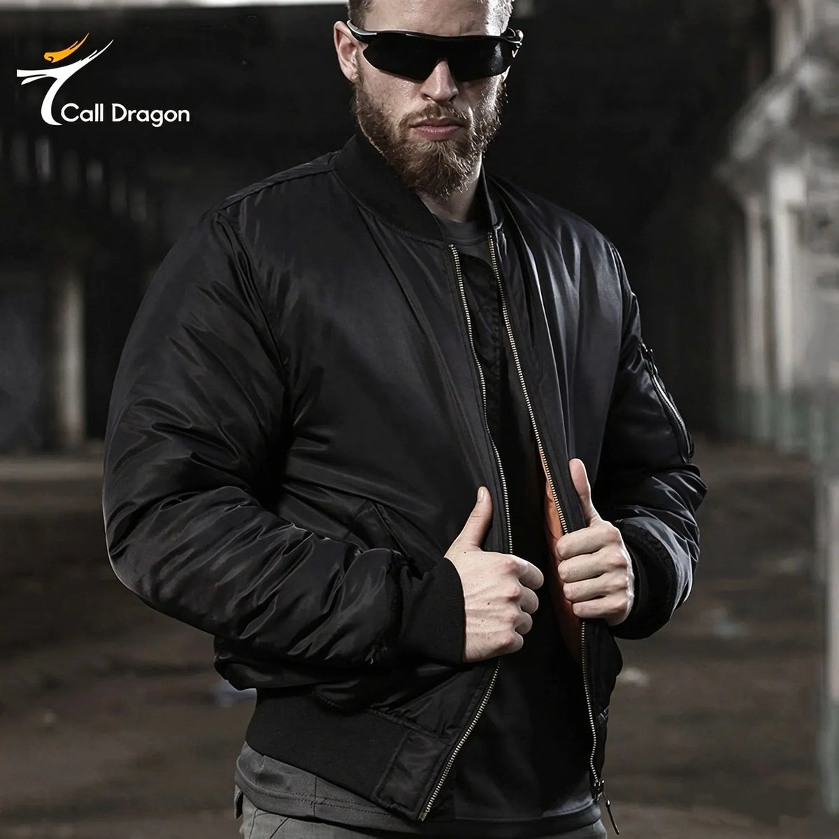 Men's Winter MA-1 Air Force Flight Bomber Jacket | Tactical Camo Padded Coat